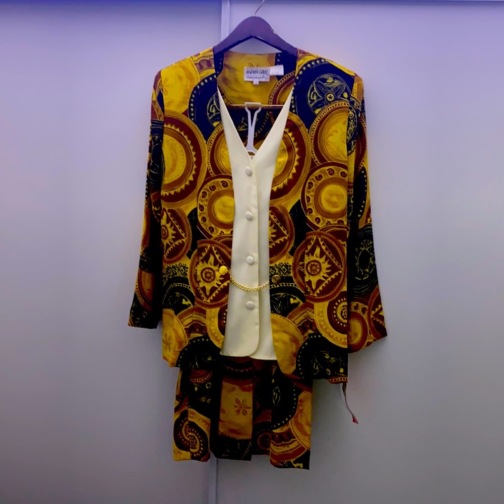 Andrea Gayle Coat and Skirt- New w/ tags